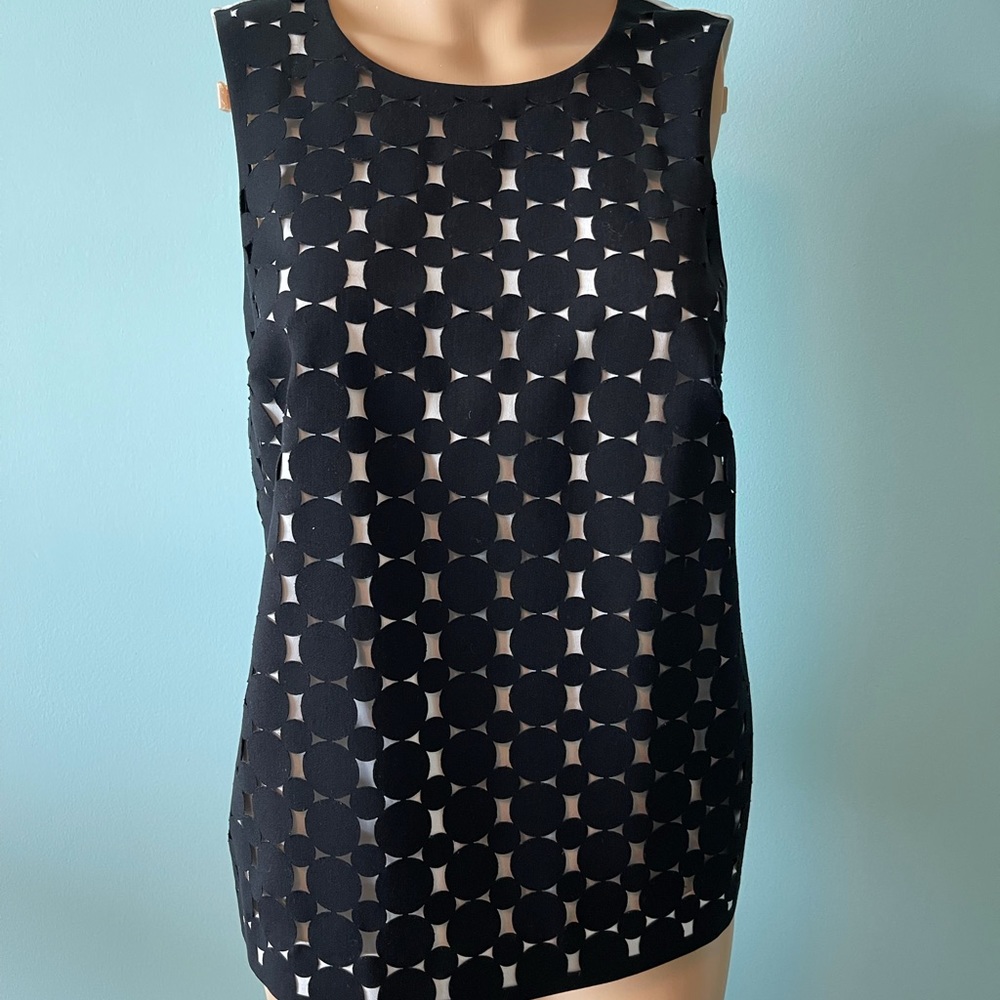 Club Monaco black & white tank, xs